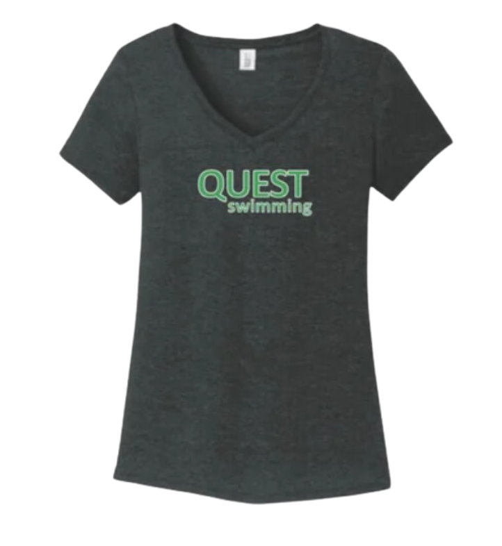 Quest Swimming Ladies V-Neck Tee