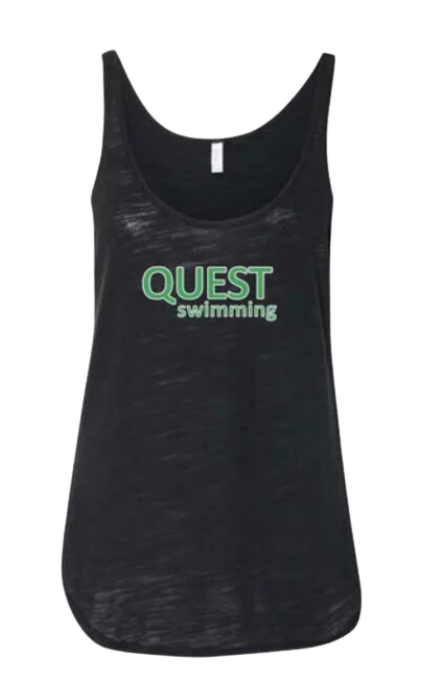 Quest Swimming Ladies Flowy Tank with Side Slit Tank