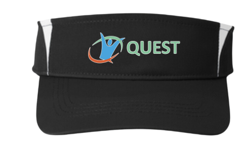 Quest Swimming Embroidered Visor