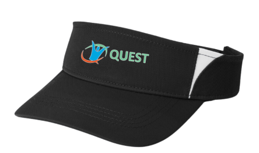 Quest Swimming Embroidered Visor