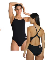 Monacan Chiefs Arena Thin Strap Suit with Logo - Lightdrop Back