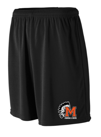 Monacan Chiefs Embroidered Mens Athletic Shorts