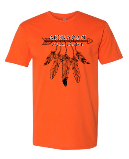 Monacan Chiefs Team Short Sleeve T-Shirt Design 3