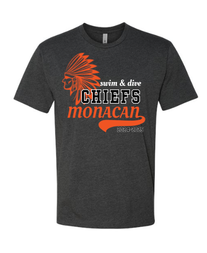 Monacan Chiefs Team Short Sleeve T-Shirt Design 2