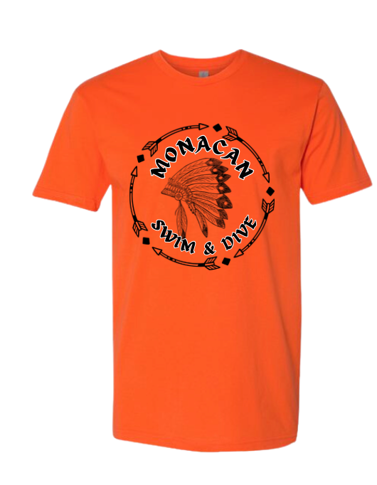 Monacan Chiefs Team Short Sleeve T-Shirt Design 4