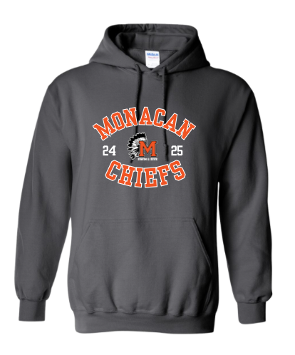 Monacan Chiefs Team Hooded Sweatshirt Design 1