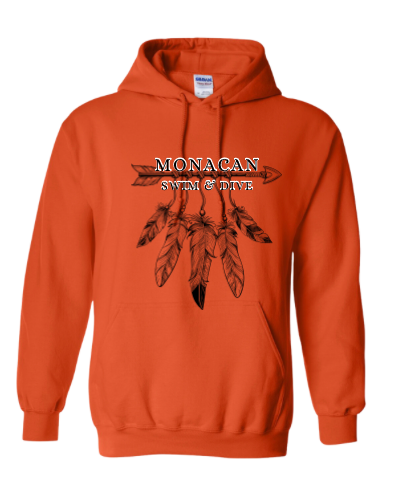 Monacan Chiefs Team Hooded Sweatshirt Design 3
