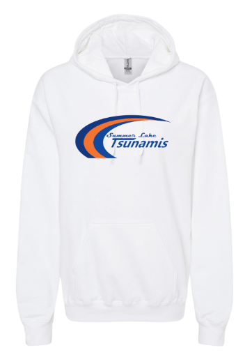 ​Summer Lake Tsunamis Custom Adult Hoodie Sweatshirt - White or Cement - 3 Design Options