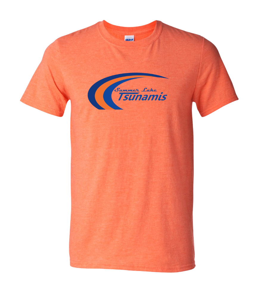 ​Summer Lake Tsunamis T-Shirt - Heather Orange - 3 Design Options