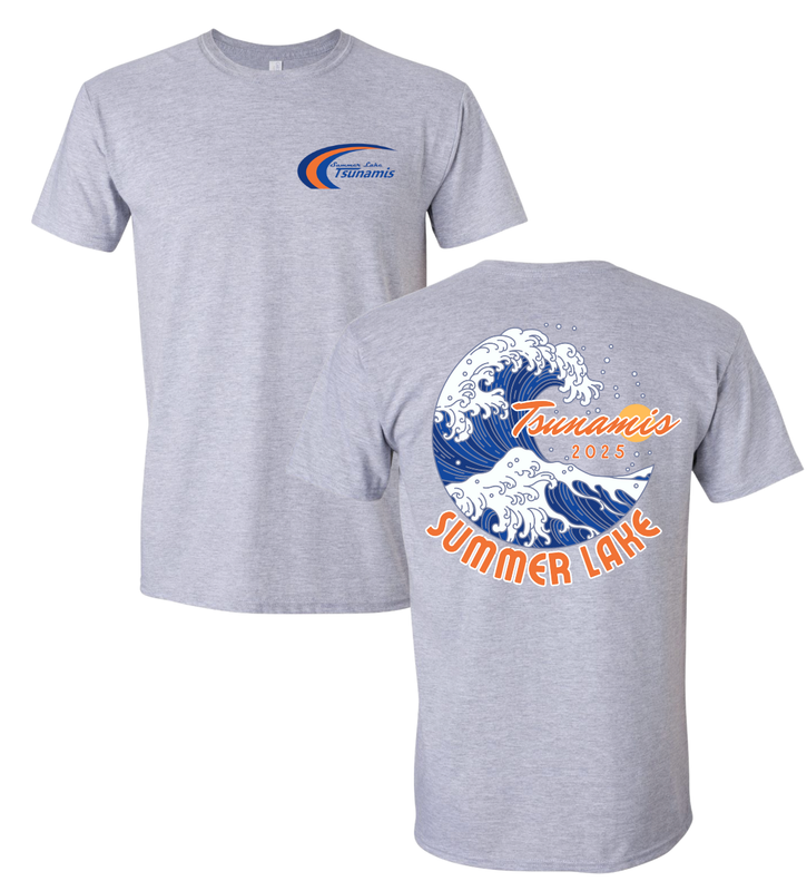 ​Summer Lake Tsunamis Custom Youth T-Shirt - 2025 Summer Lake Design 1