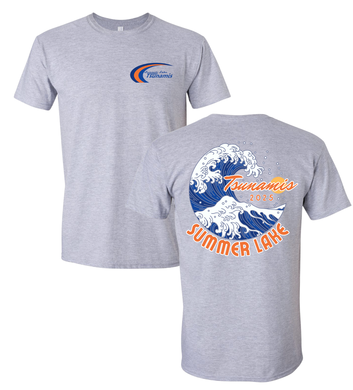 Summer Lake Tsunamis Custom Adult T-Shirt -2025 Design 1