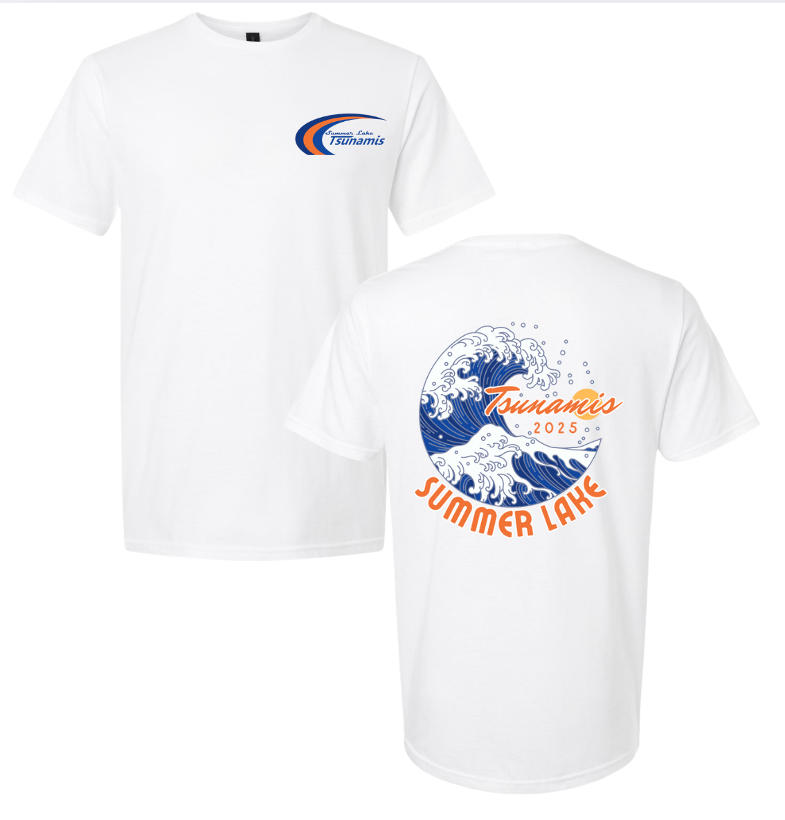 ​Summer Lake Tsunamis Custom Adult T-Shirt -2025 Design 1