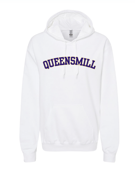 Queensmill Quackers Custom Hoodie Sweatshirt - White or Sport Grey- 3 Design Options - Adult & Youth