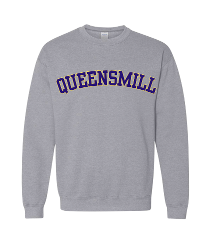 Queensmill Quackers Custom Crew Sweatshirt - White or Sport Grey -  3 Designs - Adult & Youth