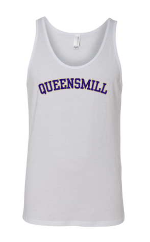 Queensmill Quackers Custom Unisex Jersey Tank Top - White - 3 Designs - Youth & Adult