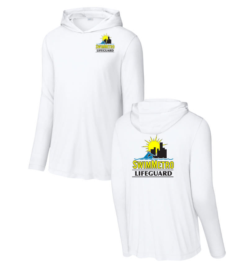 SwimMetro Uniform"LIFEGUARD" UV Pro Moisture Wicking Long Sleeve T-Shirt with Hood
