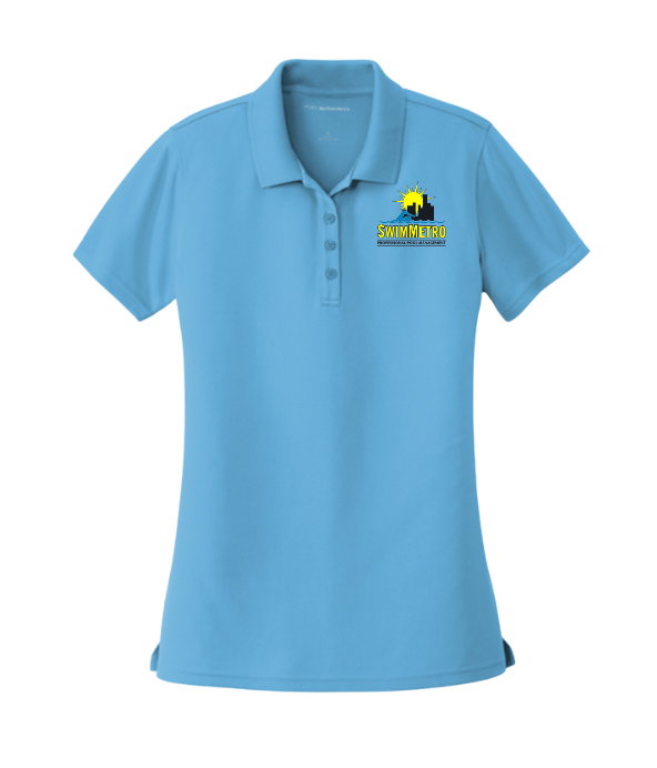 SwimMetro LADIES Uniform"Professional Pool Management" Dry Zone UV Micro Mesh Polo with Embroidered Logo