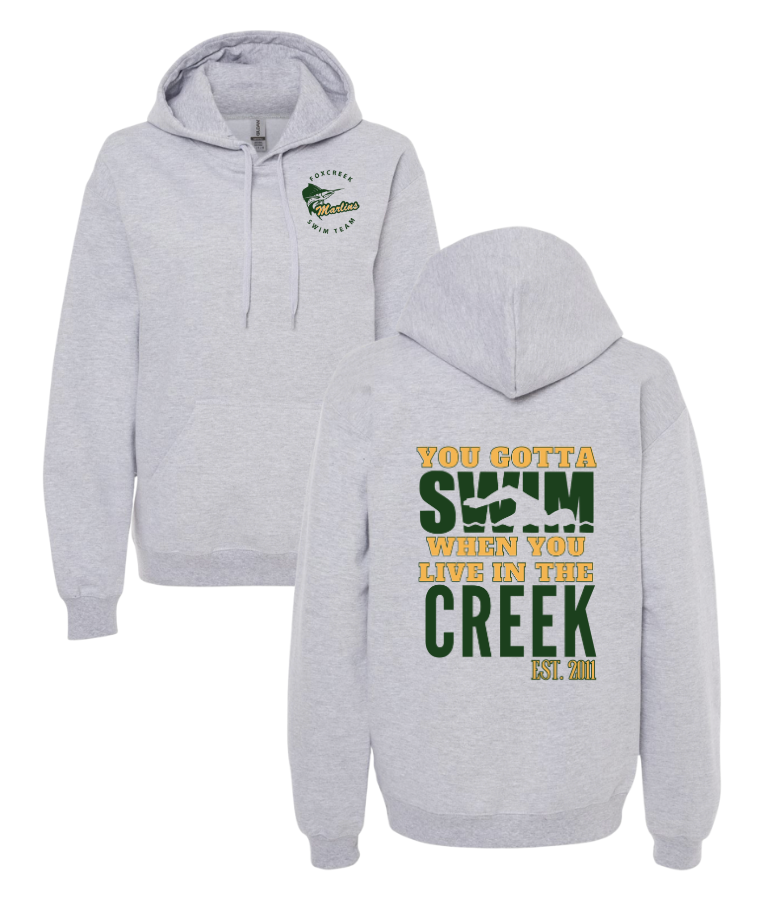 Foxcreek Marlins Custom Team  Hoodie Sweatshirt -