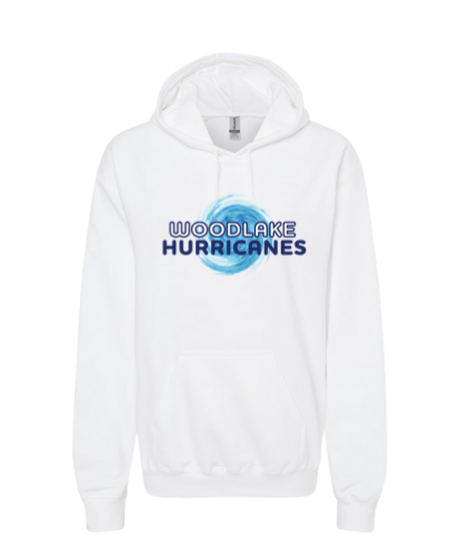 Woodlake Hurricanes Custom Hoodie Sweatshirt - White or Sport Grey - Adult & Youth