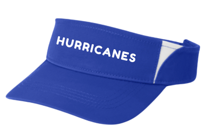 Woodlake Hurricanes Custom Embroidered Visor - Royal/White