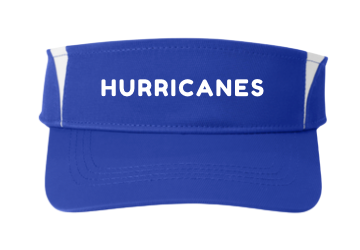Woodlake Hurricanes Custom Embroidered Visor - Royal/White