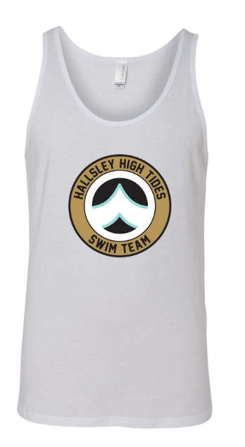 Hallsley High Tides Custom Team Unisex Jersey Tank Top - White - 4 Design Options - Youth & Adult Sizes