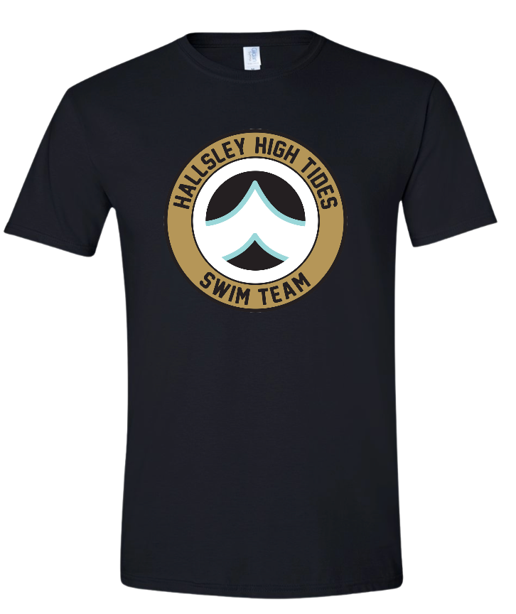 ​Hallsley High Tides Custom Team T-Shirt - Black - Youth & Adult Sizes