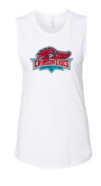 Charter Colony Crimson Crocs Ladies Muscle Tank Top - Red or White - 3 Design Options