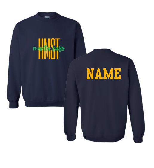 Harpers Mill Manta Rays Crew Sweatshirt - HMST - Navy or White - Youth & Adult Sizes - With Optional Personalization