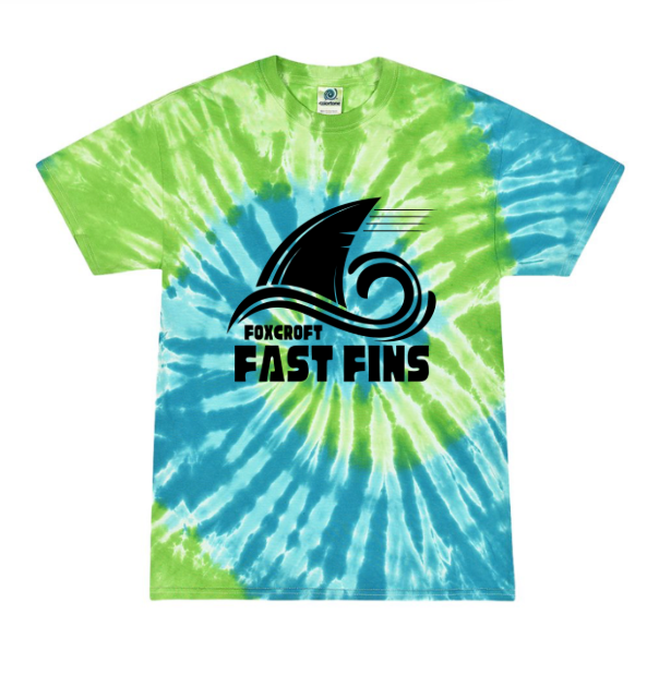 Foxcroft FAST Fins Team Tie Dyed T-Shirt - St. Lucia - Youth & Adult Sizes