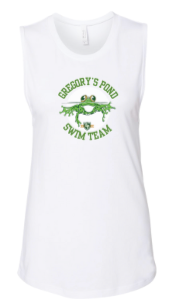 Gregorys Pond Ladies Muscle Tank Top - Dark Grey Heather, White or Athletic Grey - Gregory's Pond - Adult