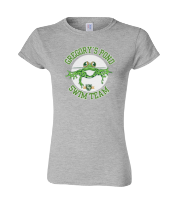 Gregorys Pond Ladies T-Shirt - Charcoal, Sport Grey, White or Dark Heather - Gregory's Pond -Adult