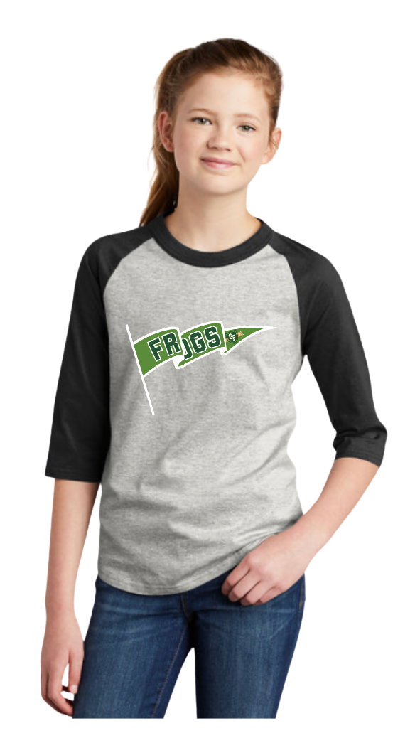 Gregorys Pond Team Collegiate T-Shirt - Heather Grey/Black 3/4