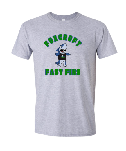 Foxcroft FAST Fins Custom T-Shirt - White or Sport Grey -