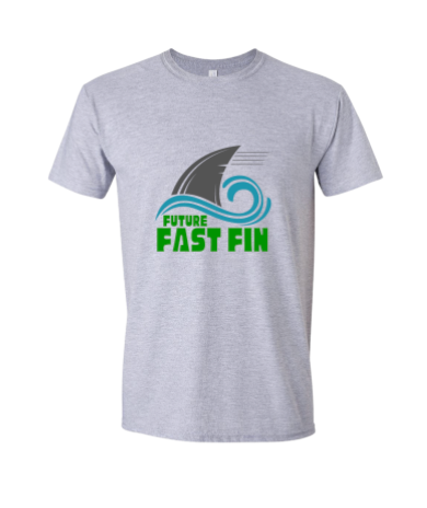 Foxcroft FAST Fins Custom T-Shirt - White or Sport Grey -