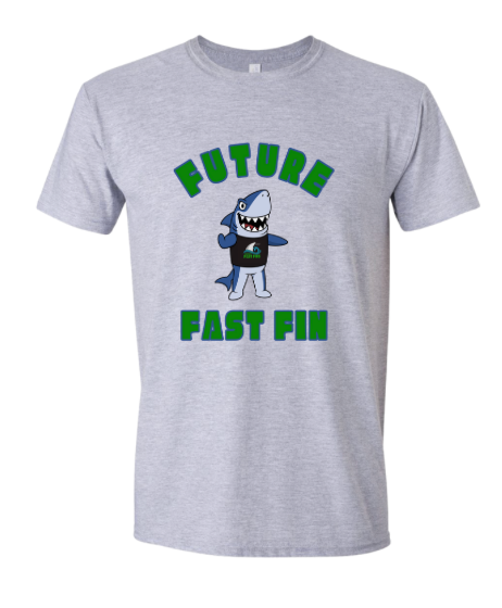 Foxcroft FAST Fins Custom T-Shirt - White or Sport Grey -