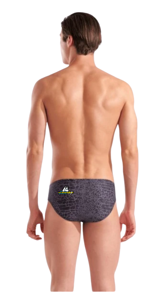 Crosswhite LAC Arena Snakeskin Brief with Team Logo