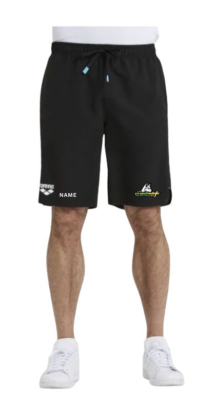 Crosswhite LAC Mens Arena Team Bermuda Short with Embroidered Logo Crosswhite LAC Mens Arena Team Bermuda Short with Embroidered Logo