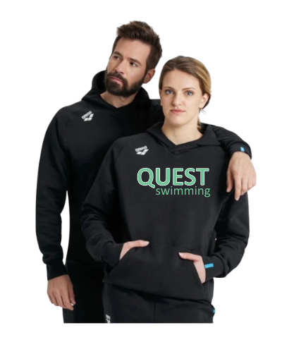 Quest Swimming Arena Team Hoodie with Logo - Black or White