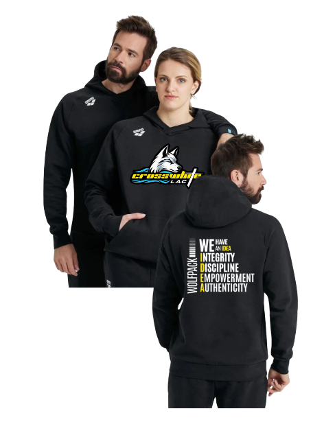 Crosswhite LAC Arena Team Hoodie with Logo - Black, White or Grey