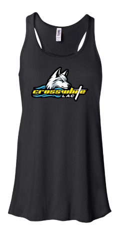 ​Crosswhite LAC Team Girls & Ladies RACERBACK Tank  - White, Black or Grey - Youth & Adult Sizing