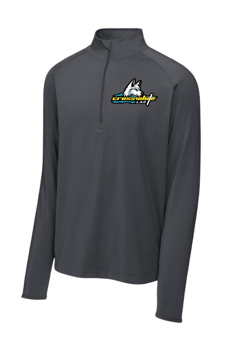 Crosswhite LAC Team Embroidered Mens 1/4 Zip Pull Over
