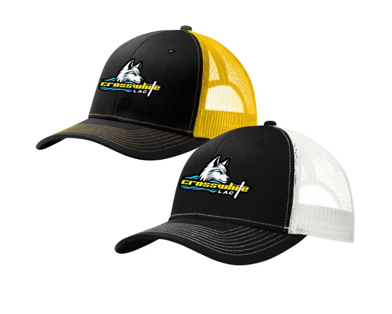 Crosswhite LAC Embroidered Snapback Trucker Cap Hat Crosswhite LAC Embroidered Snapback Trucker Cap Hat