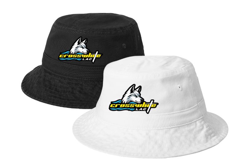 Crosswhite LAC Embroidered Bucket Cap Hat Crosswhite LAC Embroidered Bucket Cap Hat