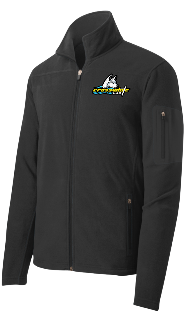 Crosswhite LAC Embroidered Mens Fleece Full Zip Jacket