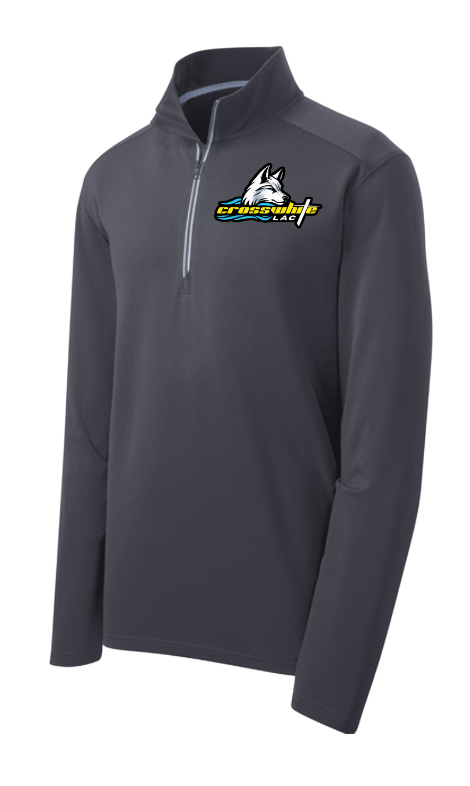 Crosswhite LAC Embroidered Mens Moisture Wicking 1/4 Zip Pull Over