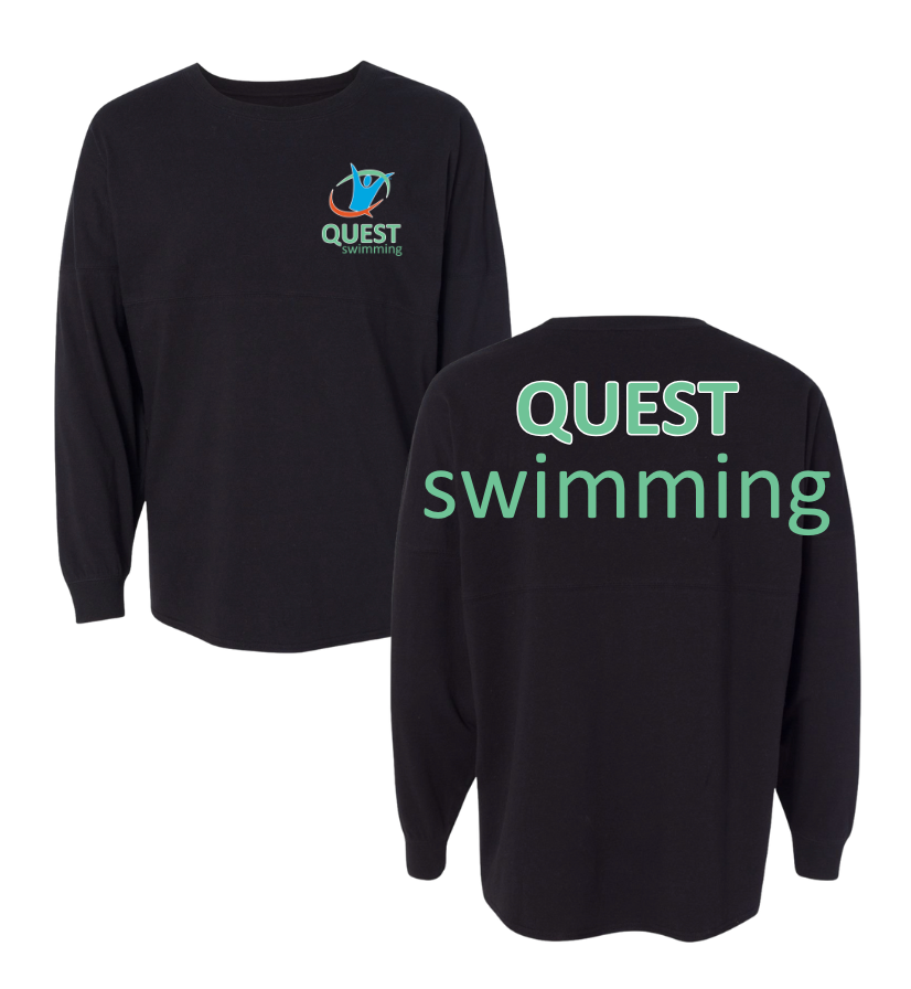 Quest Swimming Meet Day Spirit Jersey - White or Black