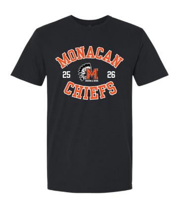 Monacan Chiefs Team Short Sleeve T-Shirt - Design 2