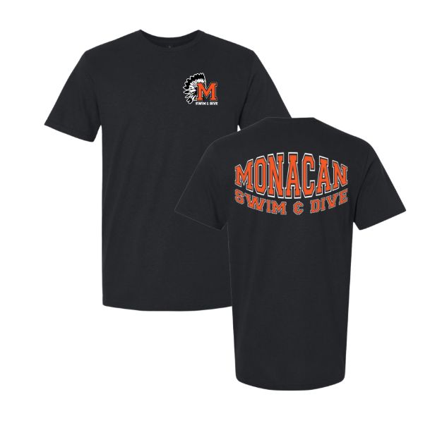 Monacan Chiefs Team Short Sleeve T-Shirt - Design 7 Monacan Chiefs Team Short Sleeve T-Shirt - Design 7
