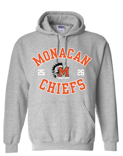 Monacan Chiefs Team Hooded Sweatshirt Design 2